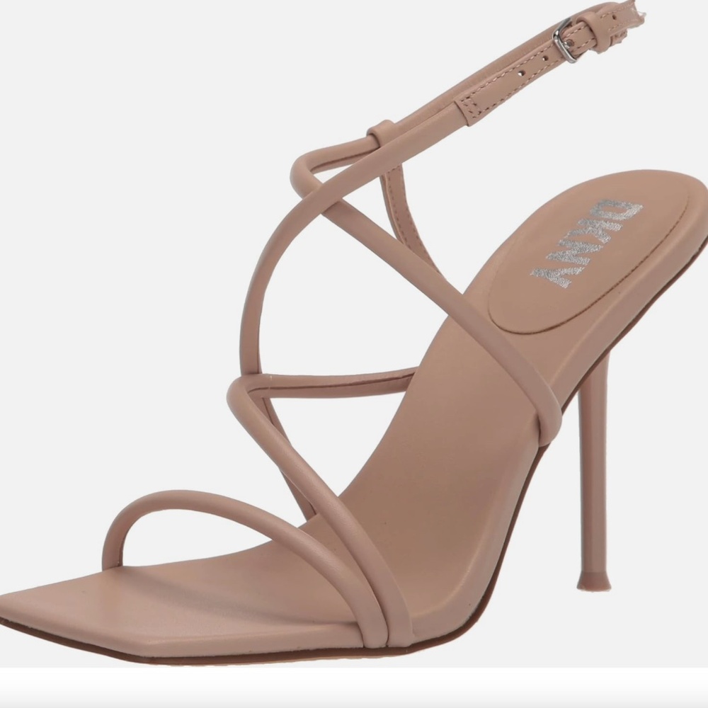 DKNY Women's "Reia" Beige Strappy Slingback Dress Sandals Size: 9M